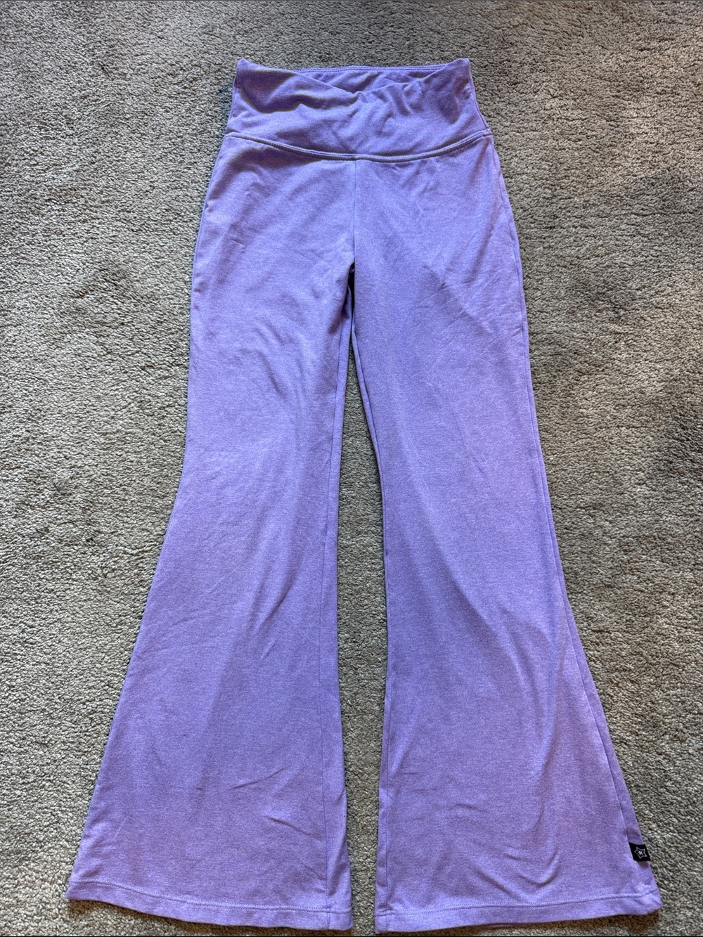 Pixie Lane Kids Lavender Simply Luxe Soft Flare Leggings Size 8.